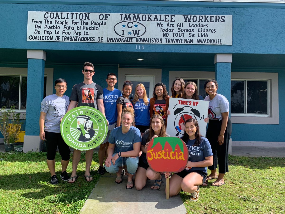 GW_Softball's tweet photo. Our Faith Weber recently returned from her third trip with @gwaltbreaks! The senior shares her takeaways from a week of service learning in Immokalee, FL. #RaiseHigh  https://t.co/21dvCkuL6M https://t.co/tVRbupiqge