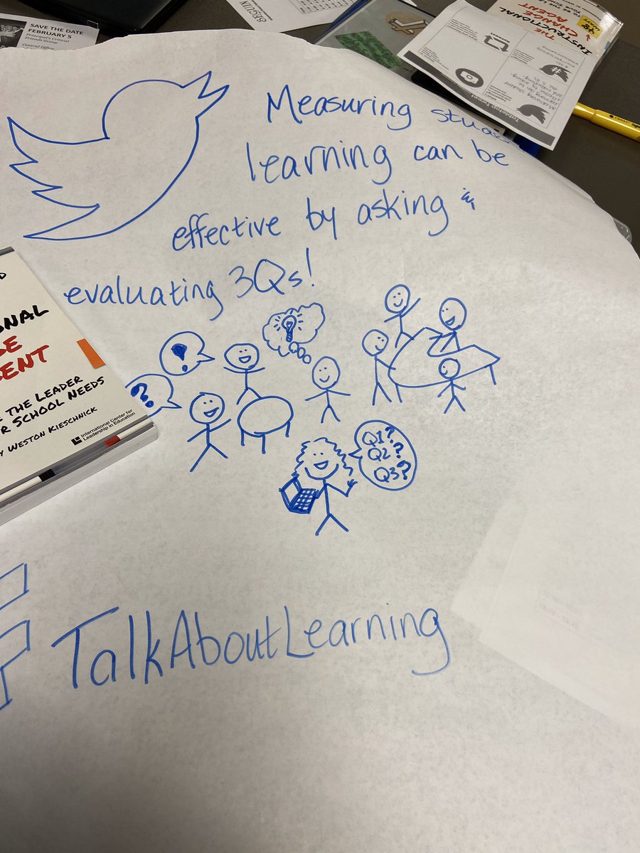 Ygrijalva5's tweet photo. Measuring student learning can be effective by asking and evaluating the 3 Q’s. #talkaboutlearning @SeguinISD https://t.co/K3mfOb64Xp