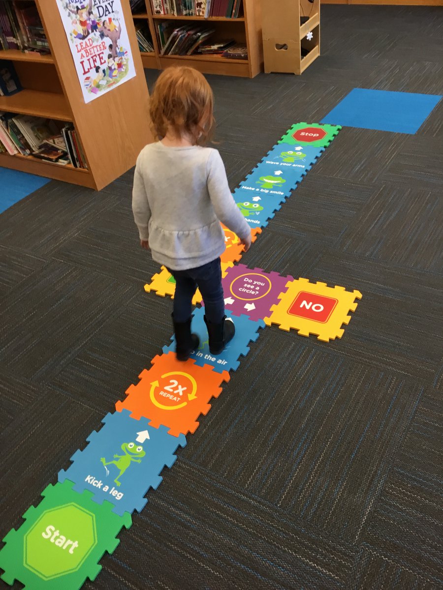 MissMott_5th's tweet photo. We can follow code hopscotch! #coding #librarymedia https://t.co/nIKINUmXuU