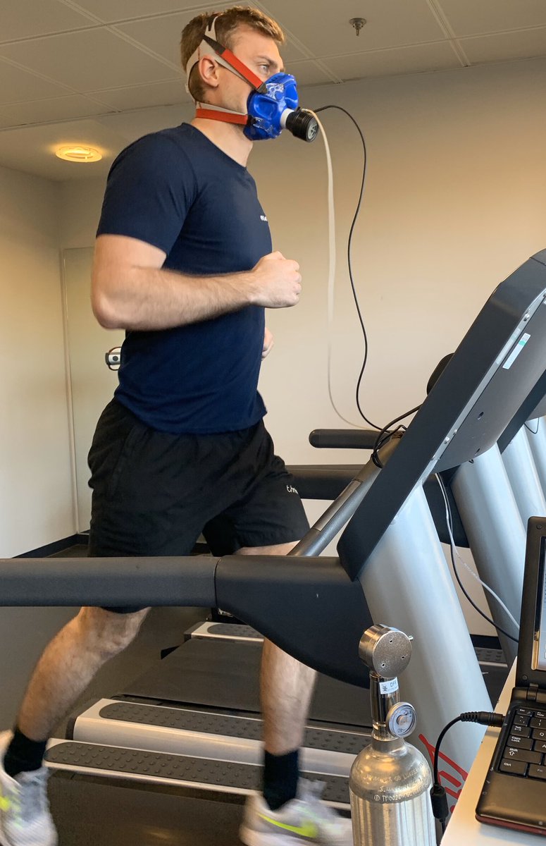 JoeAstbury's tweet photo. Enjoyable afternoon V02 max testing 2 of our Firefighter Apprentices. Great to see that the daily PT is paying off! #VO2 #firefit #sportsscience #maximaltesting https://t.co/SLEufrTMAP