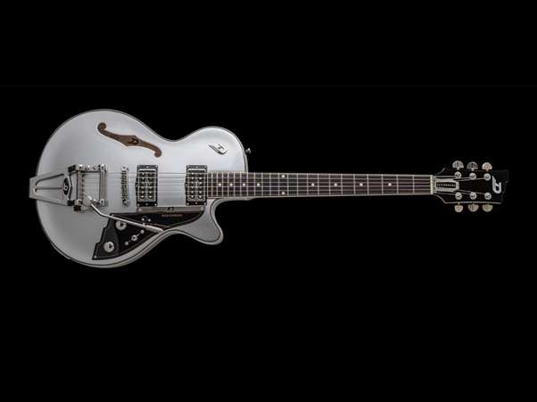 Special edition Guitar gilded with Silver Leaf in order to leave a striking finish. The Guitar is gilded throughout with Silver Leaf including the sides and the neck of the guitar.