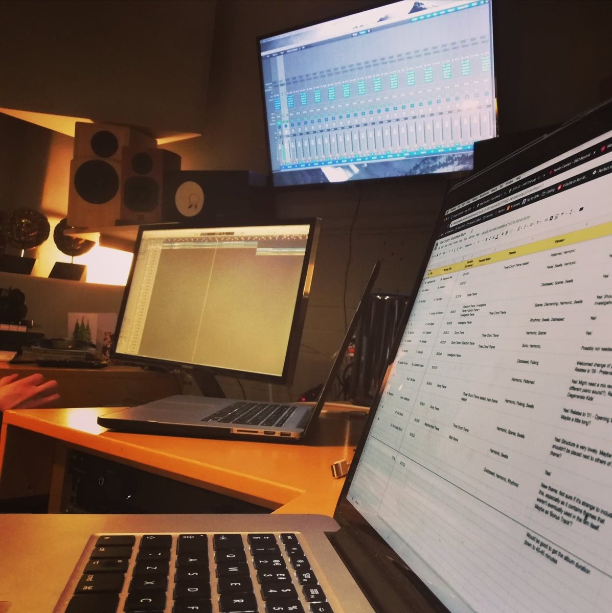 John Hardy Music (@johnhardymusic) on Twitter photo We're in the studio working on our next soundtrack album release. Today <a href="/samuel_barnes_/">Sam Barnes</a> and <a href="/btalbottcreator/">benjamintalbottcreator</a> are mastering the tracks, it's sounding full and beautiful!
#music #sound #soundtrack #album #score #mastering #studio #cardiff #cinema We're in the studio working on our next soundtrack album release. Today <a href="/samuel_barnes_/">Sam Barnes</a> and <a href="/btalbottcreator/">benjamintalbottcreator</a> are mastering the tracks, it's sounding full and beautiful!
#music #sound #soundtrack #album #score #mastering #studio #cardiff #cinema
