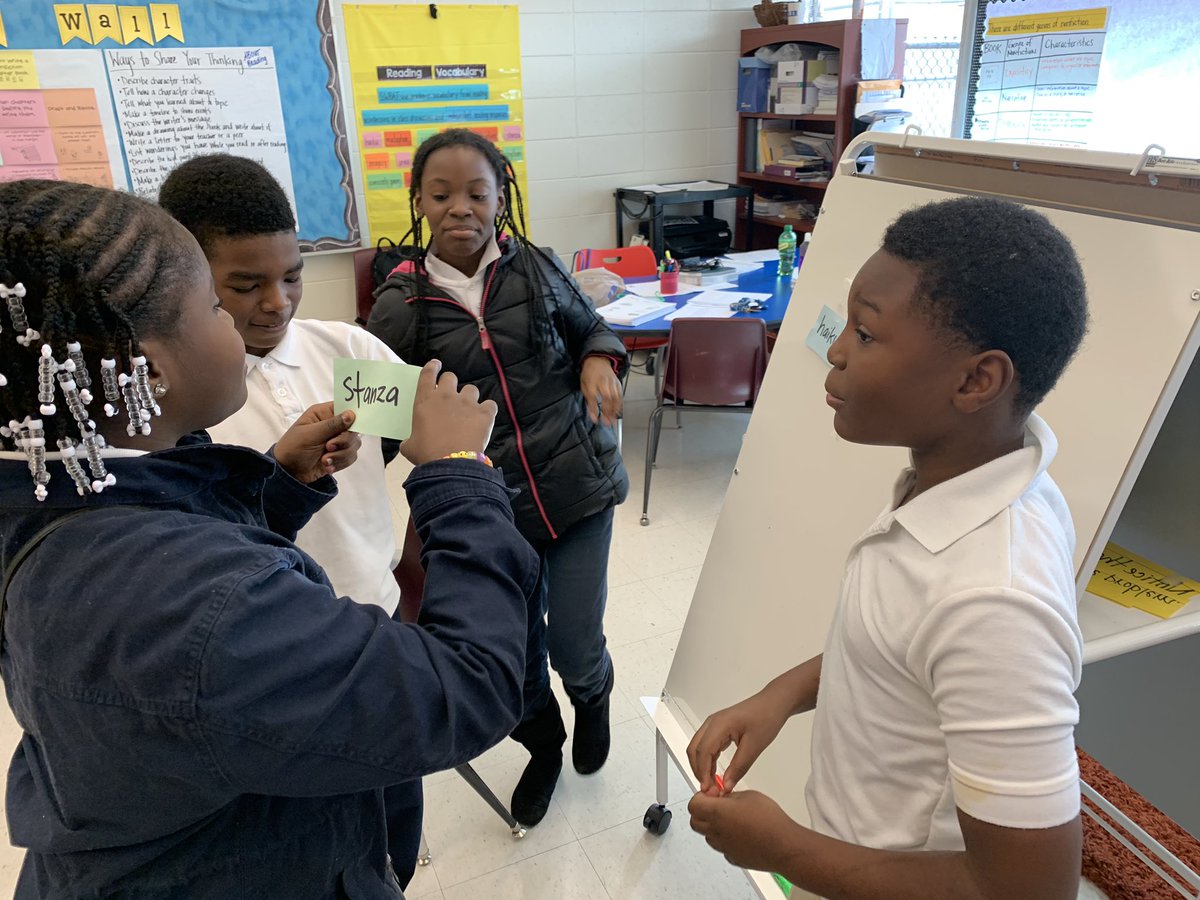MsTylerTeaches's tweet photo. We’re wrapping up our unit on prose/poetry/drama watching @HamiltonMusical &amp; playing some relay word association! We make learning count at @APSClevelandAve! https://t.co/hBI0X9PWuv