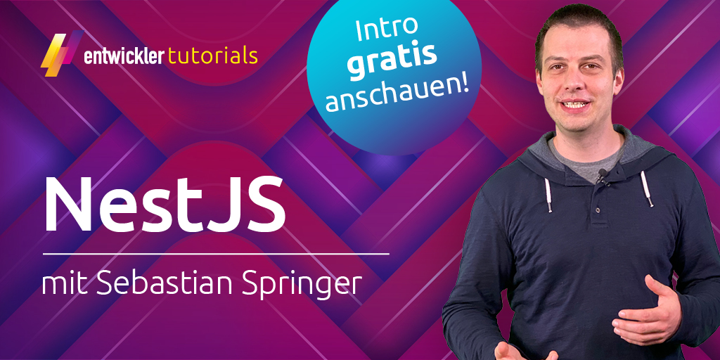 entw_tutorials's tweet image. #Node.js war gestern, jetzt kommt #NestJS. Unser neues Tutorial mit @basti_springer bietet den perfekten Einstieg in NestJS - von der Installation bis zur Dokumentation! Testen Sie uns gratis: bit.ly/2ur174U