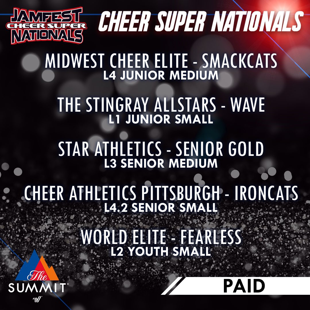 JAMfest Cheer Super Nationals 2023: The Stingray All Stars