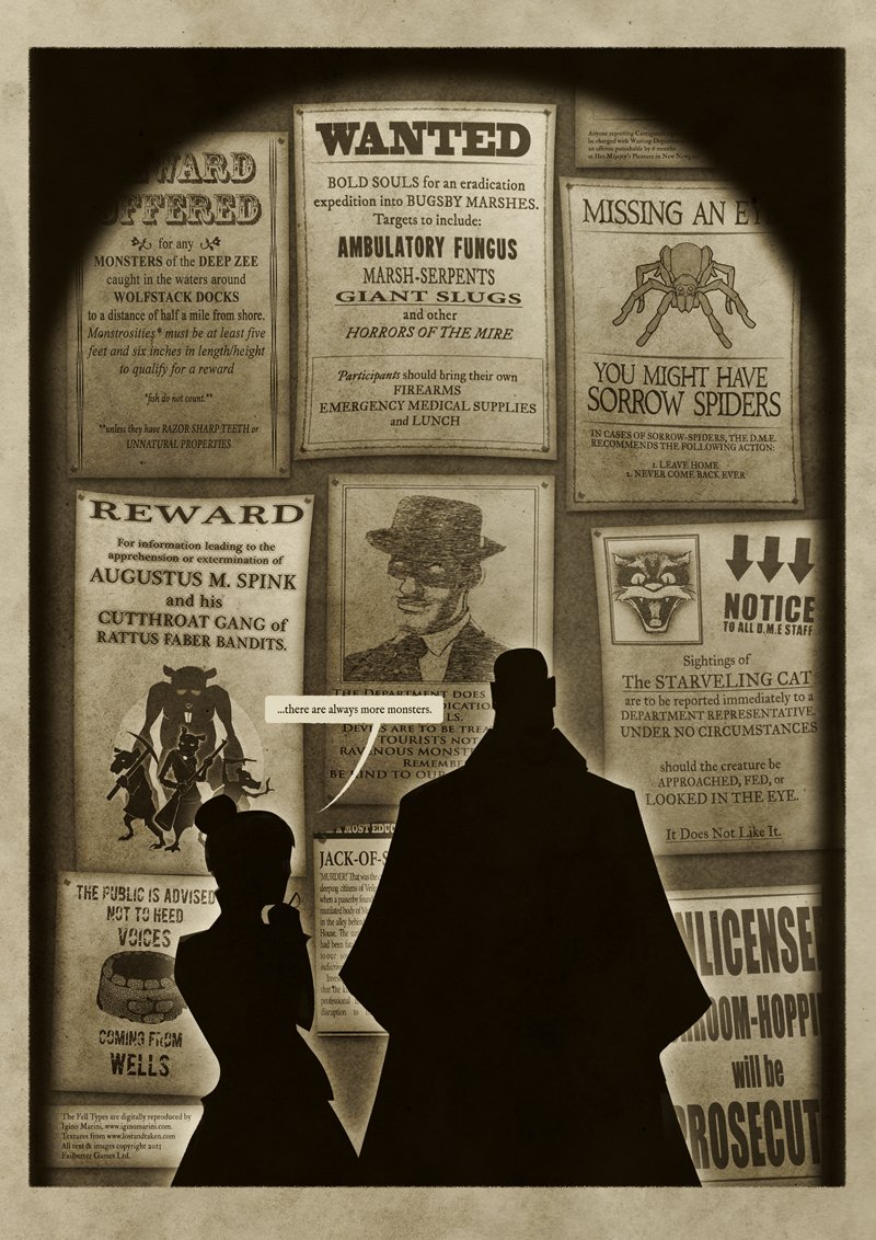 DefaultWinter's tweet photo. @failbettergames I always thought most of the posters in the comic would be interesting on a shirt or a print. Public Notices from Fallen London! https://t.co/QQJ2keQo6K