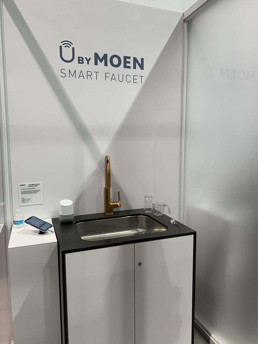 TSC_CherN's tweet image. “Hey Google! Fill a glass of water for me. Please and thanks!” Need this in life @moen! #smartfaucet #KBIS2020