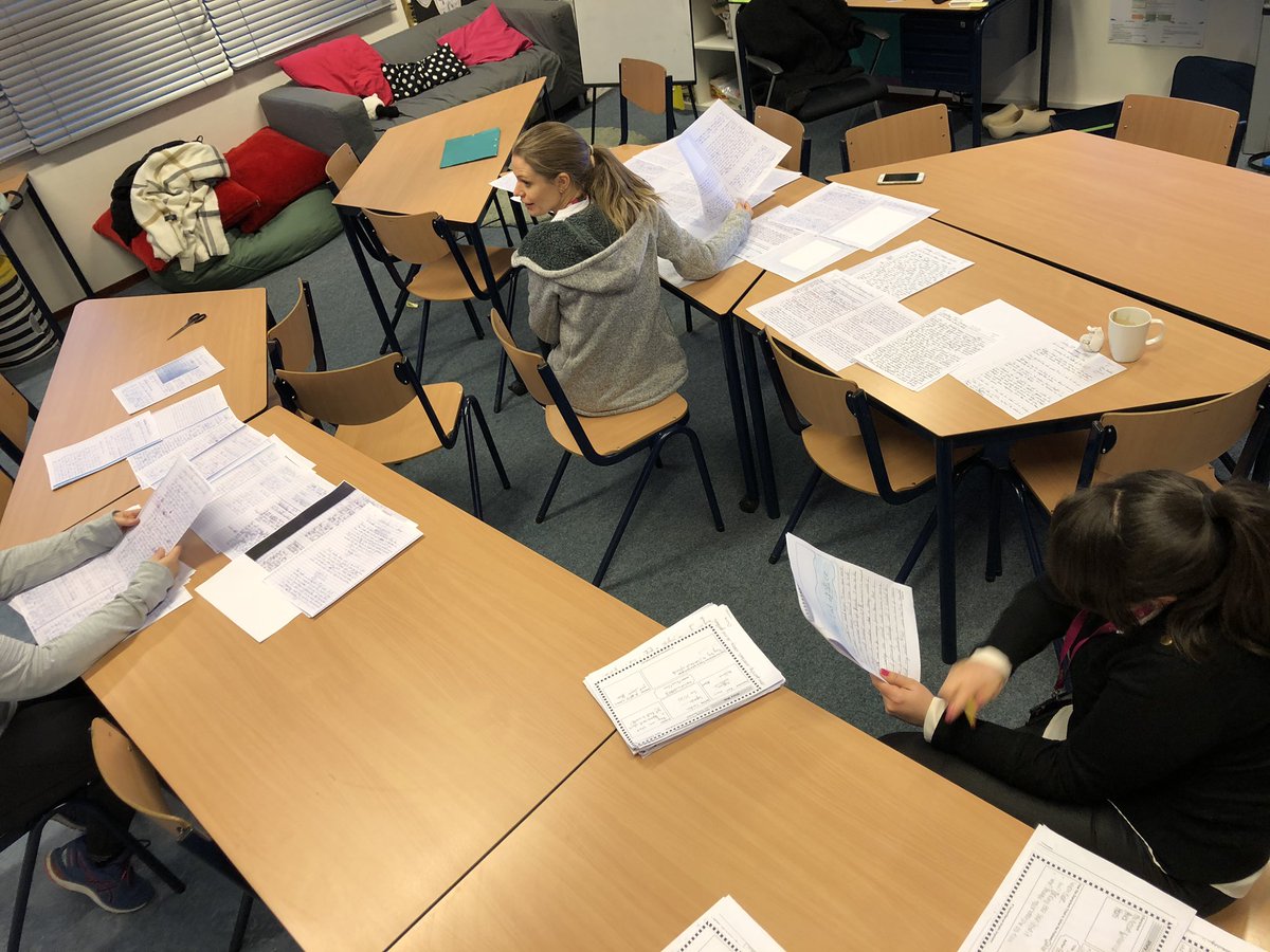 BSNJSL's tweet photo. What makes an excellent piece of writing in KS2? Our Y5 &amp; Y6 team are engaged in a ‘comparative judgment’ session in preparation for our whole school meeting next week @BSNJSD Our wonderful authors have made this process very difficult for us! #jsly5 #jsly6 @BSNJSV https://t.co/nc3F67bk5v