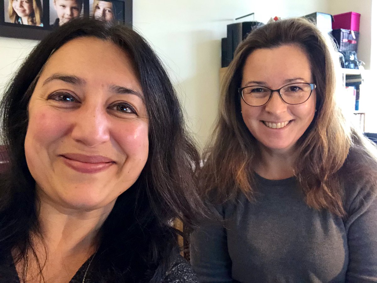 Yamini and Sylvie from Computer Fitness were delighted to run a webinar with <a href="/womenreturners/">careerreturners</a> this morning to approx 200 people! This is what we looked like whilst doing it!! Thanks for attending!!