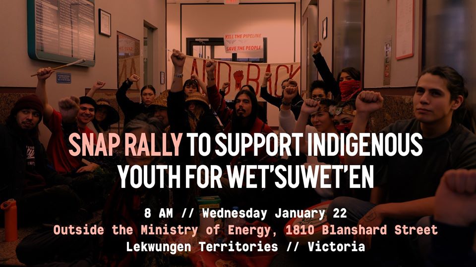 Indigenous_ca's tweet photo. SHARE!

Media Advisory: Rally to Support Indigenous Youth in Solidarity with Wet'suwet'en

https://t.co/jxjZbxhiXm

#IndigenousYouthForWetsuweten #ThisIsICA #NotYourFrontier #IndigenousRights #LandBack

@APTNNews @CBCIndigenous @CTVNews https://t.co/xS1a6GO2Rh