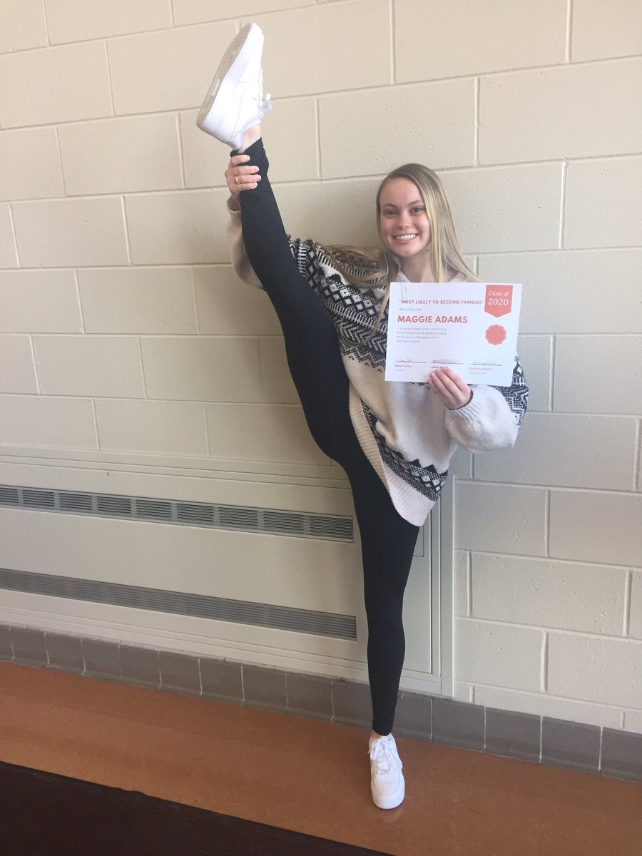 LittleLancers's tweet photo. MAGGIE ADAMS - MOST LIKELY TO BECOME FAMOUS- LHS 2020 https://t.co/KEBCyQYmBR