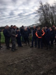 ROADRUN_Project's tweet photo. Great interaction with #ASSAP today as part of a Scientific Update two day event #teagascJC 
Introduced the project and took a trip onto the farm to look at roadway runoff and ditches with @WaterMarke @KarenDaly053 @ofenton @tom_moloney58 https://t.co/MglwPhTtOC