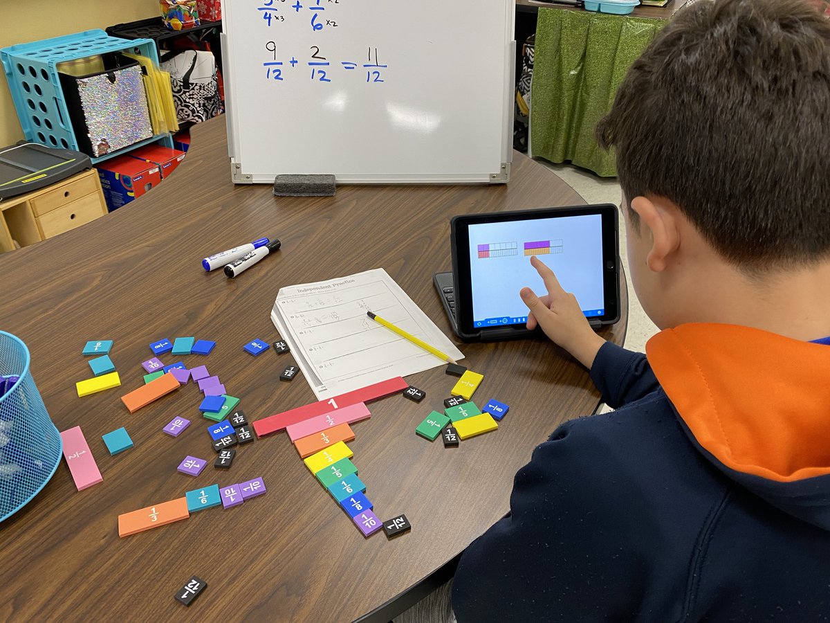 CEsquivel_NISD's tweet image. How many manipulatives do your students use to learn fractions?! #MoraLegacy #FractionsareFun