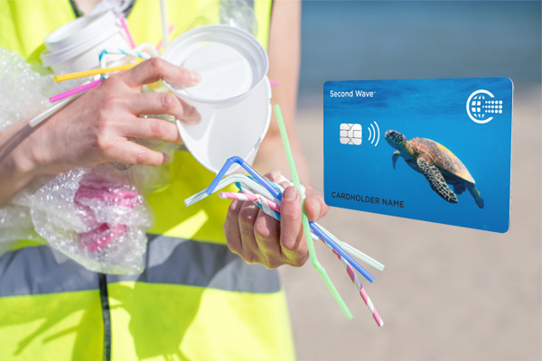 CPICardGroup's tweet photo. Upcycling ocean-bound #plasticwaste is one way to reduce #oceanplastic! If your FI is ready to join the movement, check out #dualinterface payment cards featuring a core made with recovered ocean-bound plastic: https://t.co/ChzeqgegYk https://t.co/B5sLzYyBuN