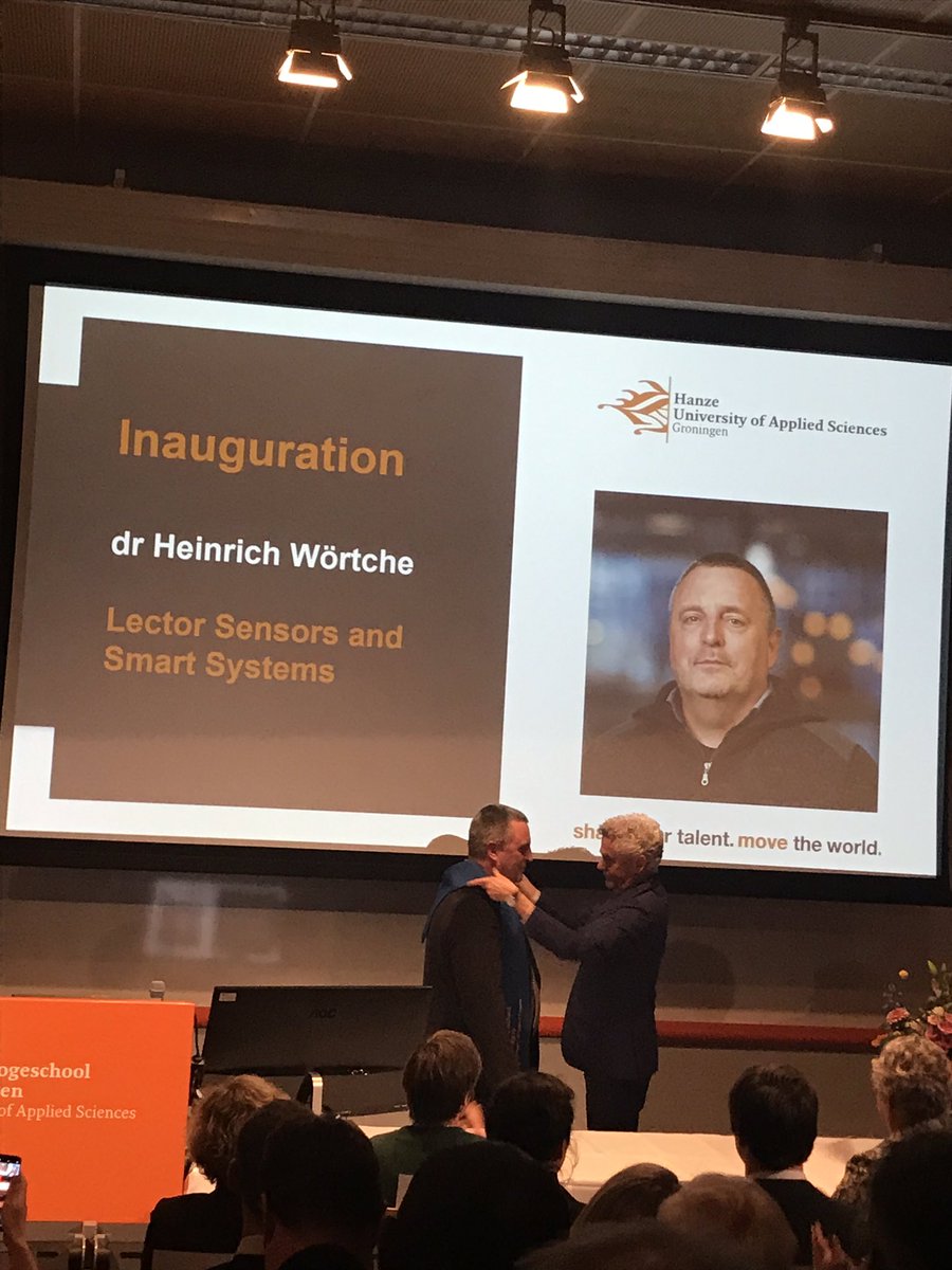 ritchveldkamp's tweet photo. Prachtig moment, inauguratie dr. Heinrich Wortche Lector Sensors and Systems , goed voor Noord NL! https://t.co/hC2AUjTtwP