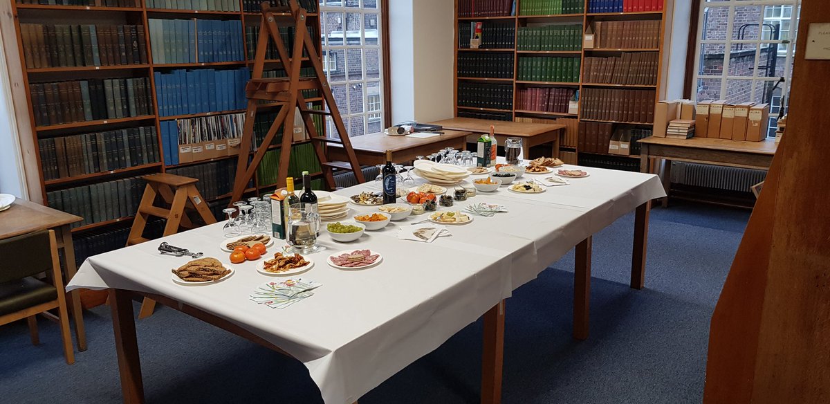 CamGeogLib's tweet photo. We're all set up for the book launch of Atlas of Macroscopic #WoodIdentification, with the authors Dr Flavio Ruffinatto and Dr @alancrivellaro ready to tell us all about it! A very healthy spread of refreshments awaits post presentation. https://t.co/tZMpclv0H0
