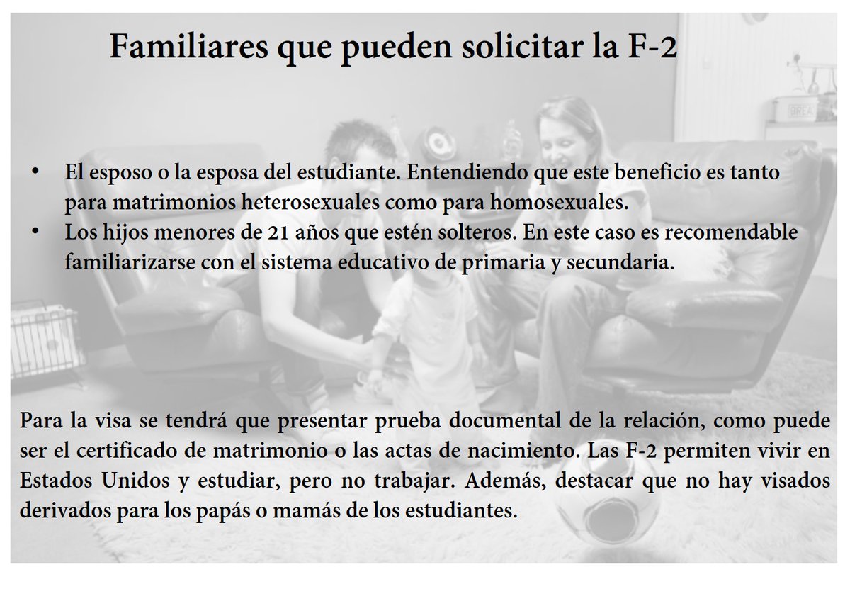 worldwideWP's tweet photo. Si eres un estudiante internacional con una visa F-1 puedes viajar a Estados Unidos con alguno de tus familiares, quien necesitara una visa F-2. Se pueden solicitar las visas conjuntamente cuando el estudiante solicita la F-1 #F1Visa #F2Visa #estudiante #familiares #EstadosUnidos https://t.co/MtlcYoUj5t