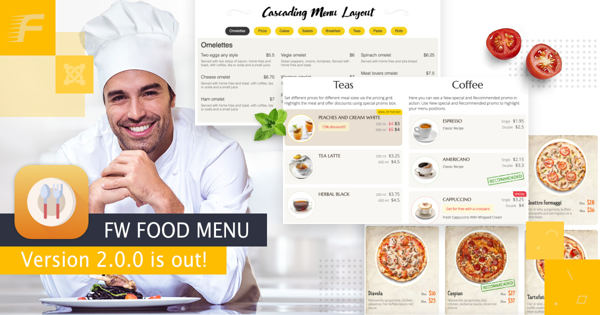 Fastw3b's tweet image. New free FW Food Menu has become the best we've ever developed so far. Breaking down significant functionality...
More: fastw3b.net/blog/90-food-w…
#joomlafoodmenu #fwfoodmenu #joomlonlinemenu #platformwithaddons #freeextensions