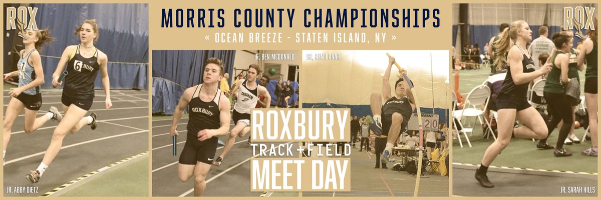 ⚡ MEET DAY ⚡
MORRIS COUNTY CHAMPIONSHIPS 
@ Ocean Breeze - Staten Island, NY
[ORDER OF EVENTS]
3,200m (unseeded)    |    55 HH
1,600m.   |    55m
600m
300m
1,000m
3,200m (seeded)
4x400