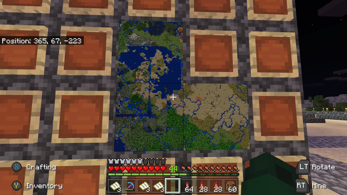 Greyjoy_Potter's tweet photo. So I had a major regeneration issue that reformed all my explored area’s which in turn made all my maps wrong. Spent hours exploring and I’ve only managed these 3 maps 🥱 geez #MC #Minecraft #MinecraftXboxOne https://t.co/ZlqaqVCWUY
