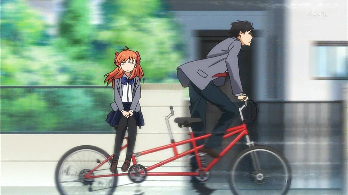 フォルダーマン研 高校生の男女がドキドキな自転車ふたり乗りをするアニメは速やかに２期をつくるべき かぐや様 Nozakikun Tokyomx