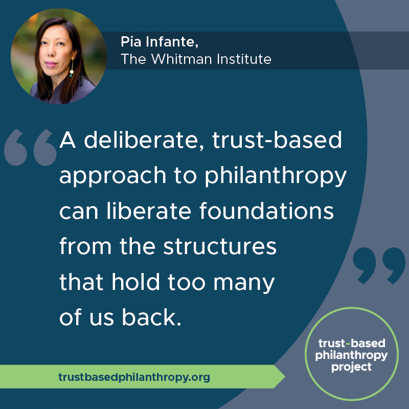 TWI_2022's tweet image. As funders, what does it mean to put #relationships at the center of our work? The #TrustBasedPhilanthropy Project, a new 5-year initiative which launches today, seeks to find out trustbasedphilanthropy.org @PiaVision @TrustBasedPhil