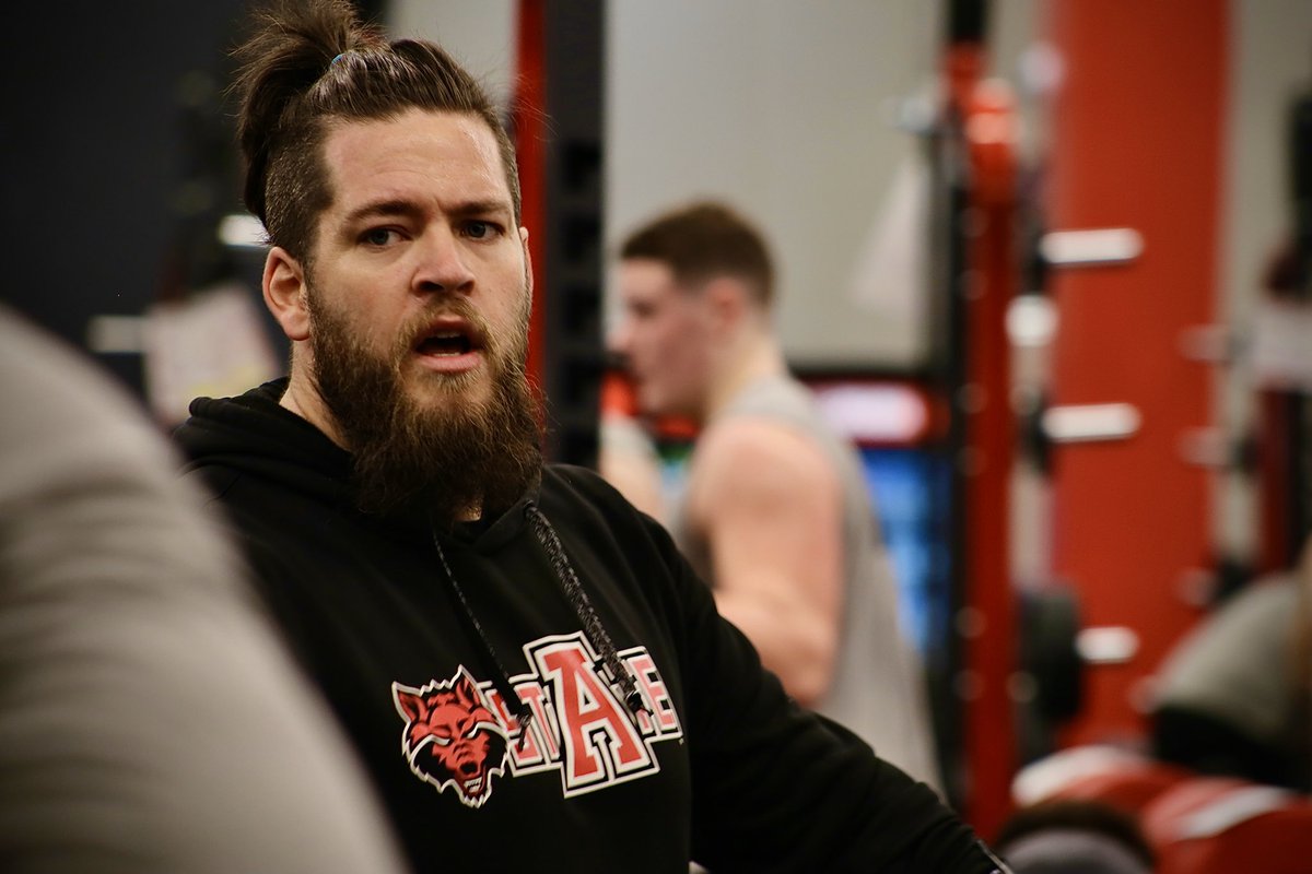 AStateFB's tweet photo. Ready to throw some weight around. 

#WolvesUp https://t.co/B5PG77BmLn