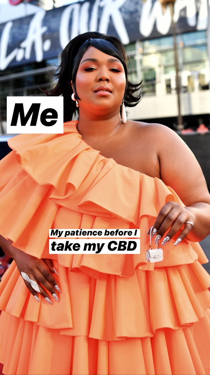 CBD: For when your patience is running as thin as the strap on your <a href="/maisonvalentino/">Valentino</a> 🙌

#CBD #patience #lizzo