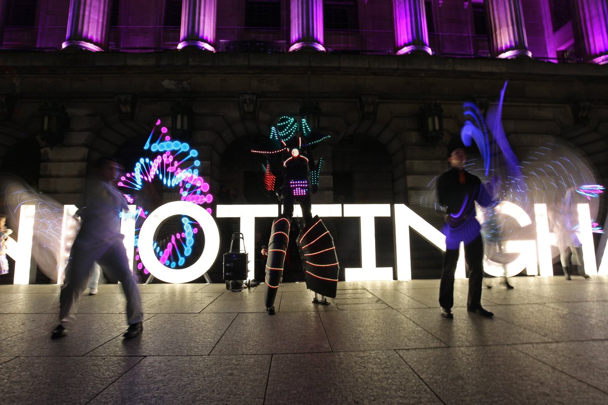 Don't forget #Nottingham #LightNight2020 will (for the first time ever!) take place over two evenings on Friday 7th and Saturday 8th February 🙌💡

The entire event is still completely free to attend but now you have twice as long to explore 😁bit.ly/38zvPXZ