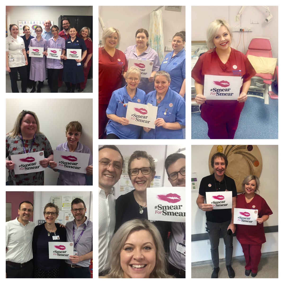 Gateshead_NHS's tweet photo. This week it's #CervicalCancerWeek and our staff are supporting the Smear For Smear campaign, encouraging all young women to book in for their Smear test.
However, 1 in 3 young women don't attend their cervical screening test. Read more here โก๏ธ https://t.co/7oTO5fnjZK https://t.co/DCD7s7ClSQ