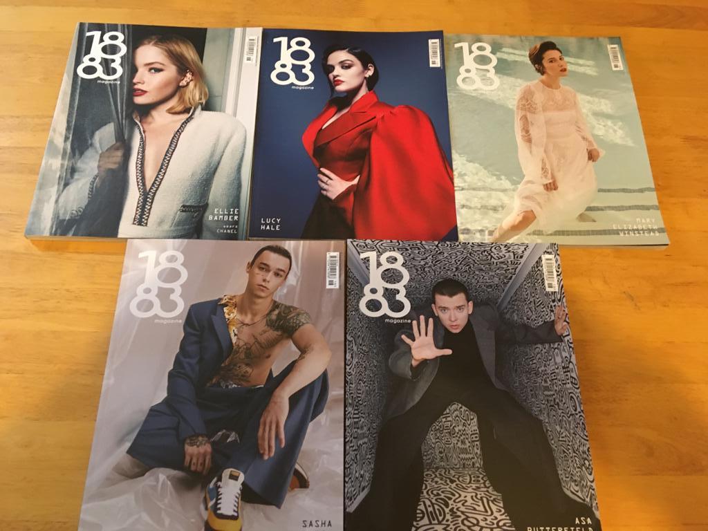 It's Arrived! 
//
#DECADENTissue with
 #AsaButterfield @Ellie_Bamber  #LucyHale #MaryElizabethWinstead #SashaTrautvein
/
pre-order via-->1883magazine.com/store
/
#1883magazine