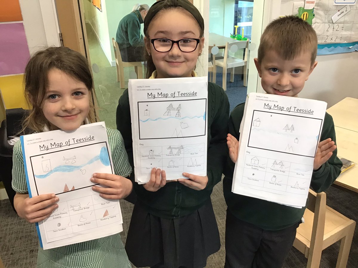 MissCarr11's tweet image. Today we have been geographers and have created simple maps of Teesside including a key #ourlocalarea #year2geography @Y2CFeatherstone