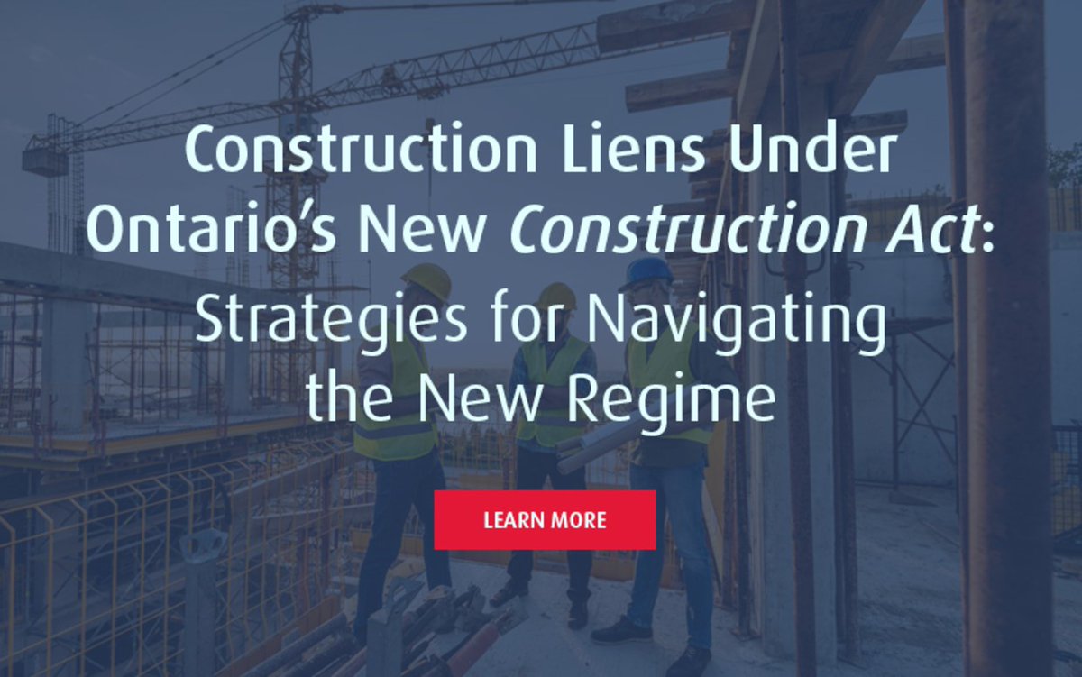 McMillanLLP's tweet photo. Jason Annibale to chair @OsgoodePD's #ConstructionAct #Liens course Feb 20, 2020. #McMillanLLP Learn more and reserve your spot here https://t.co/RyOSZg5eQg https://t.co/tkvo82MvSv