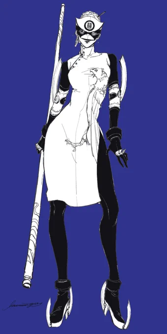 これは魔剣Xのキャラの練習絵 