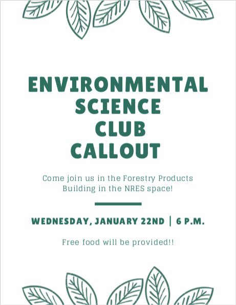 Purdue_ESC's tweet photo. Come to our Spring 2020 callout meeting tonight in the Forestry Products Building at 6p.m.! There will be free pizza!! https://t.co/GKLCkZGSxD