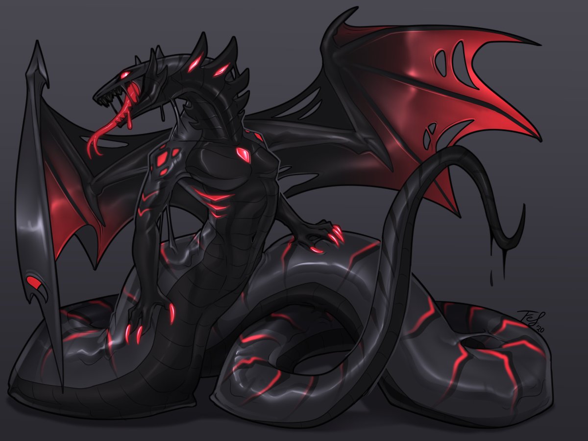 Fef(comms closed) on X: They are for sale now! A demon goo naga