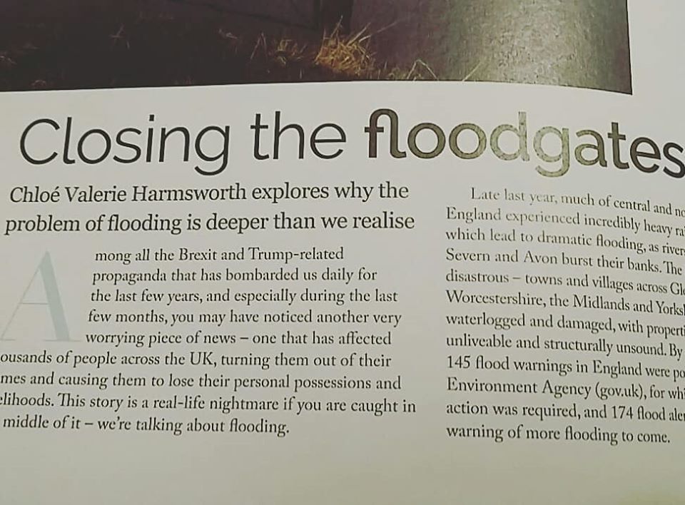 Back in November, I had the pleasure of being asked to #write an #article on the UK's #floods for <a href="/BeKindMagazine/">Be Kind Magazine</a>. In this four-page spread (in the Feb issue, out now) I explore the impact of the floods, the causes, and what we can do to combat #climatechange.💙#writing #writer