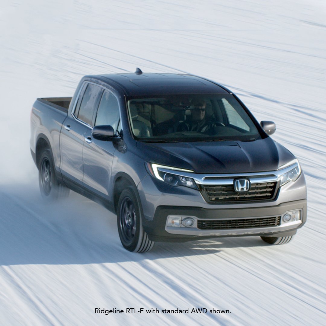 Satisfy your winter cravings and get some snow on your bumper with the 2020 #HondaRidgeline.