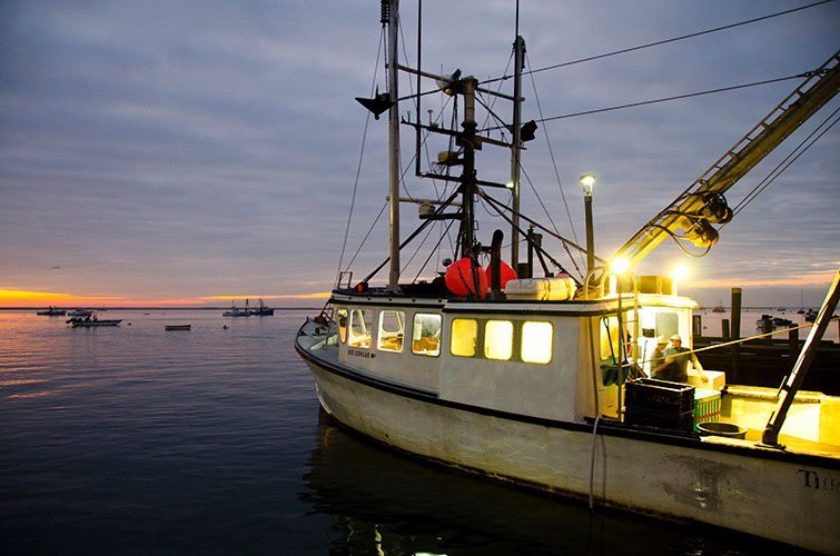 Fishing pier at dusk Credit: NOAA Northeast Fisheries Science Center