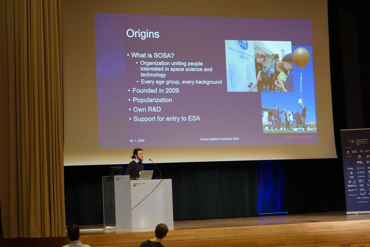 Karnivol232's tweet photo. Finnish Satellite Workshop 2020 was a great success. I had a chance to share the story of #skcube and represent @kozmonautika & @spacemanictech in front of this wonderful Scandinavian space technology community. Thx @AaltoSatellites #fsw2020 #cubesat #newspace #aalto #foresail1 https://t.co/GfZW5bwxxT
