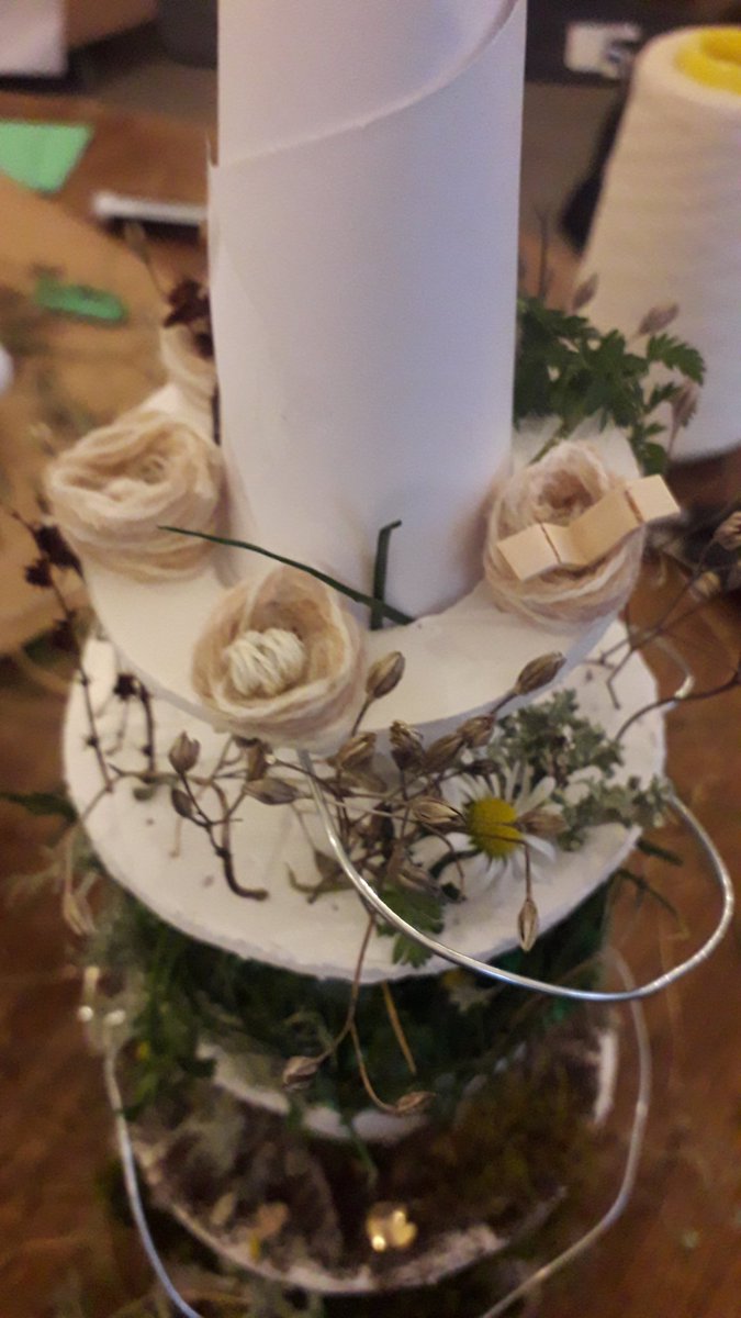 heatinthatsun's tweet photo. Wee model of a vertical permaculture farm made from old windturbine pipes for #gsaws https://t.co/nhCkppYggm
