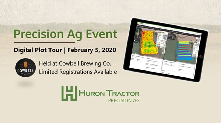 You're invited to our <a href="/HT_Precision/">HT PRECISION</a> team's *Digital Plot Tour* Event: WED. FEB 5, 6PM at Cowbell Brewing Co. Limited seating. Must register by this Friday, Jan 24. 
Details &amp; registration info here: hurontractor.com/digitalplottou…