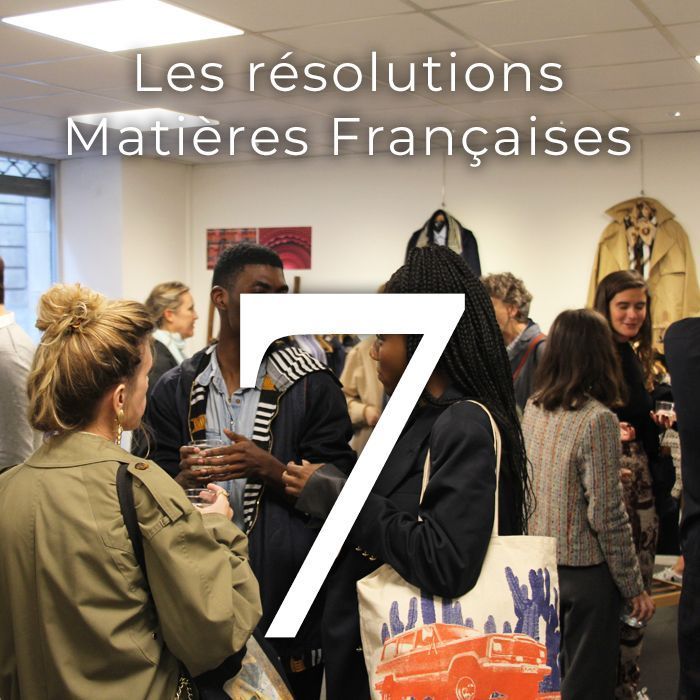 Resolution 7 : We’ll come to meet you even more, by partaking in more events and pop-up stores !
.
.
.
#matieresfrancaises #resolutions #evenements #events #moderesponsable #modeethique #modedurable #fashion #textiles #madeinfrance