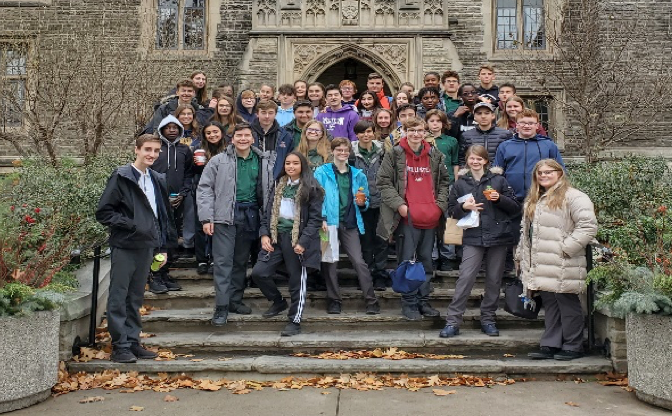 HCDSB's tweet photo. Grade 10 students from @NotreDameHCDSB embarked on Pathways exploration trips this past fall. Read more here: https://t.co/k6cqco23ck @HCDSBPathways #HCDSBpathways https://t.co/lGAzrDjUCo
