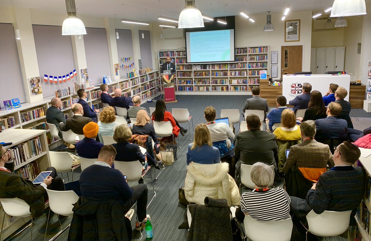 AGSHeadmaster's tweet photo. The @BoysSchools and @CIRCLEcentral conference starts with Dr Cummins speaking to the delegates from across the UK and Europe about character education. @ChallonersHead https://t.co/rPRxU8S3TA