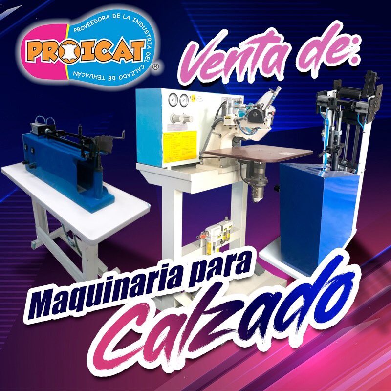 Proicath's tweet image. Tenemos en venta un amplio surtido de #maquinaria para calzado 🥿👢🤖👷‍♂️👟👞 Cotiza la que necesites!!!!
Tels: 2381246651 y 2381244959
16 Sur num. 1918 col. Esmeralda #Tehuacán #Puebla #México.