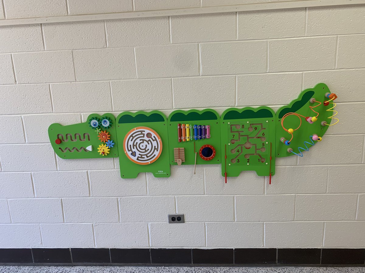 JayneTownsend10's tweet photo. Thanks @donaldgwyatt for our sensory wall alligator. Our students are going to have so much fun. @SedgeGardenES @AcPitts411 https://t.co/UECVyiGv6S