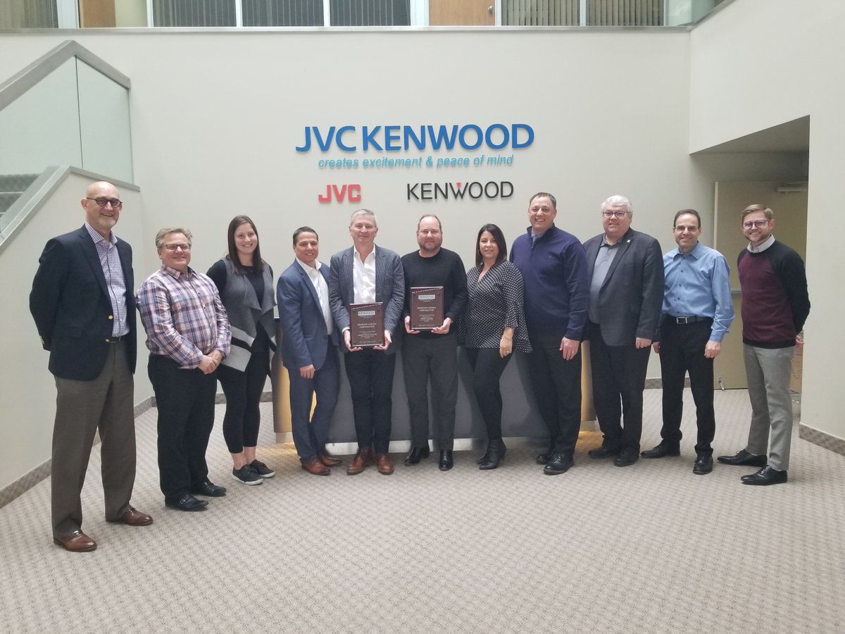 mobilebizcom's tweet photo. We are pleased to accept the awards from JVCKENWOOD Canada for largest multi-location dealer in central Canada, and the overall largest dealer in Canada for 2019. We’re honoured to partner with such a fantastic organization that invests in their products, people, and community. https://t.co/4rFZ11oMQg