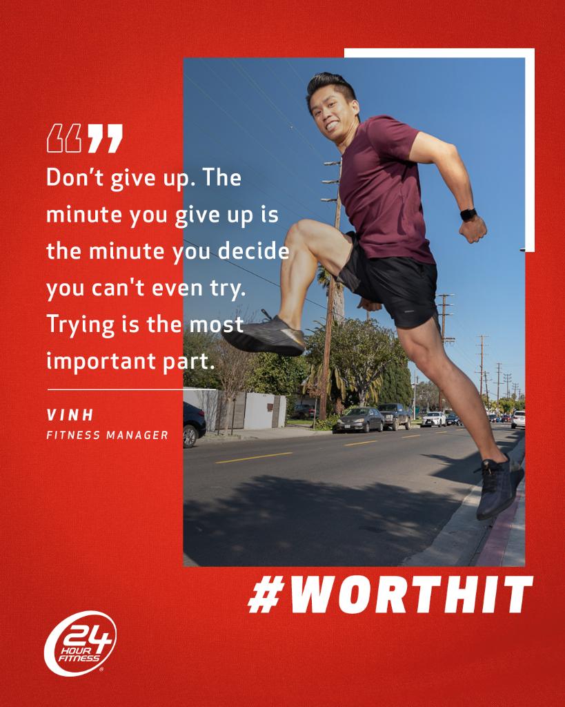 24hourfitness's tweet photo. Try your hardest to get a little better every day. 
#WorthIt https://t.co/SZ55CywCtW