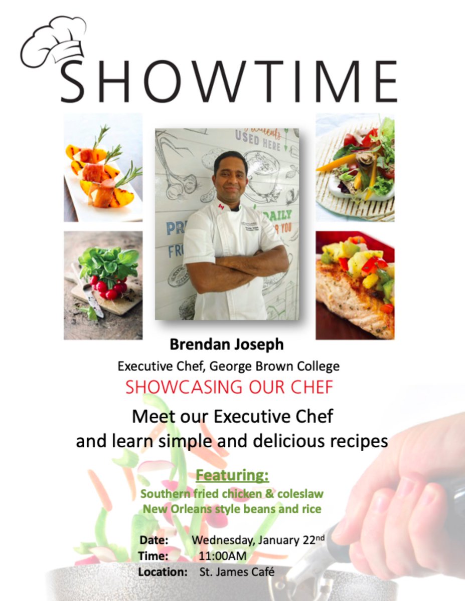 Come and taste Southern food today at the St. James campus! We'll be there from 11AM-1PM at the Café! Don't come alone, bring your friends! YUM! #GBCEats #SouthernFood 🍗🍟